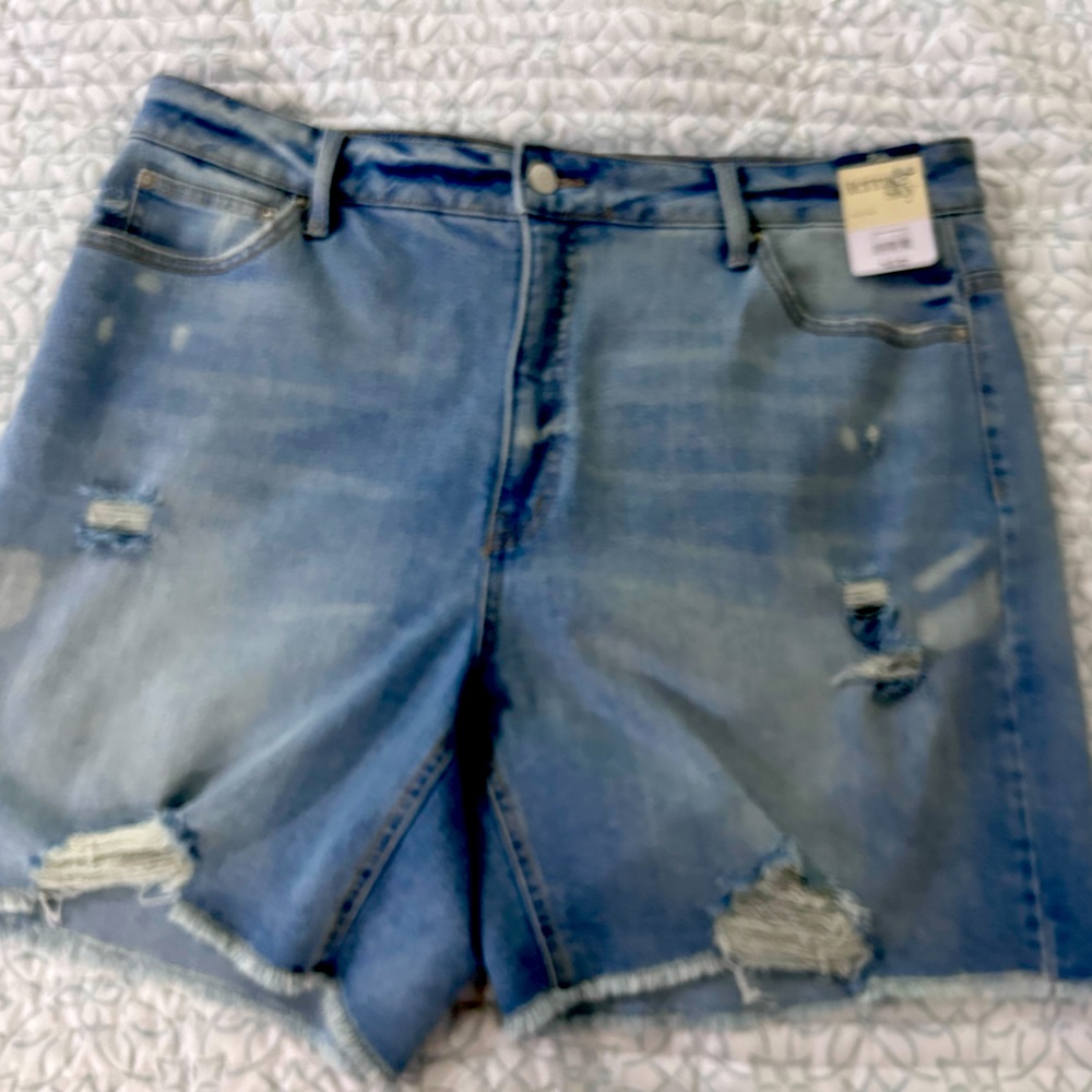 Denim jean shorts women's